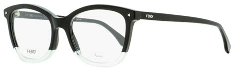 Fendi Women's Eyeglasses FF0234 7ZJ Black/Transparent Aqua 